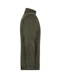 Olivgrüne Fleece Jacke Herren